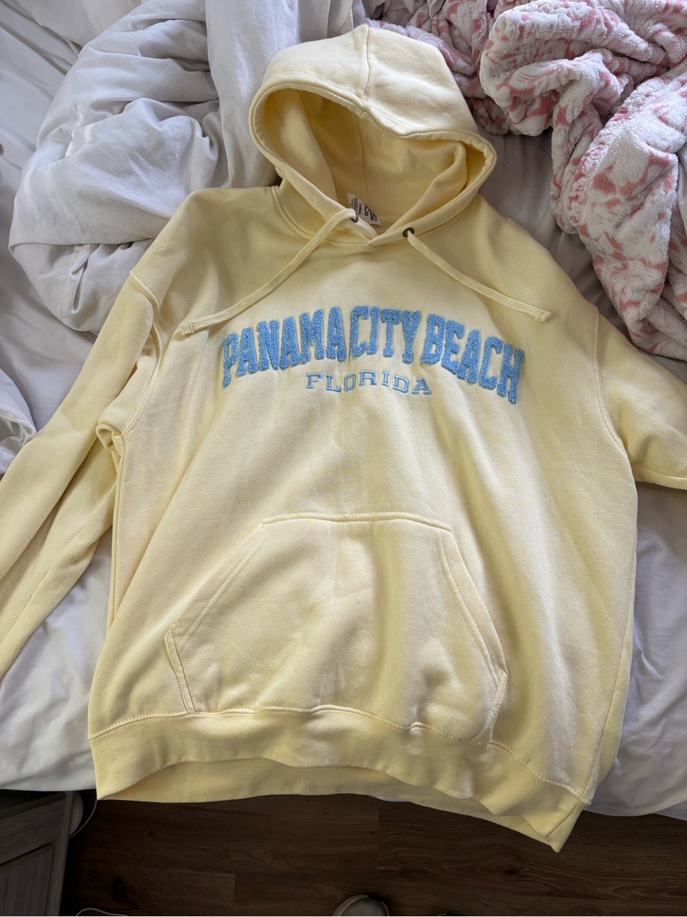 Panama City Beach Florida Cozy Yellow Hoodie